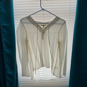 Long sleeved white shirt